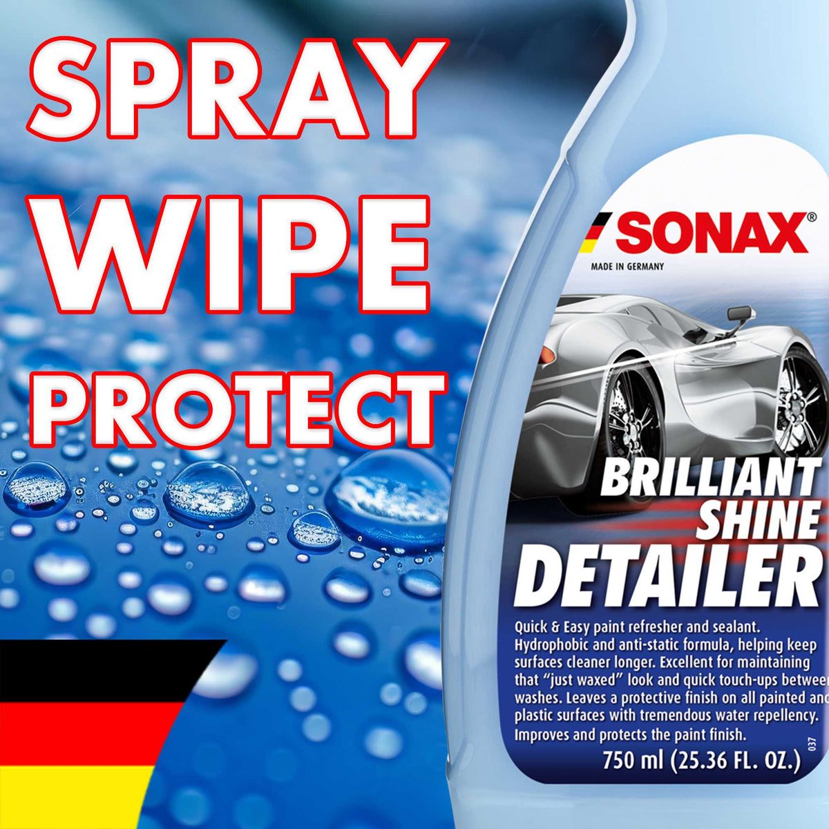 SONAX Brilliant Shine Detailer spray, wipe, protect