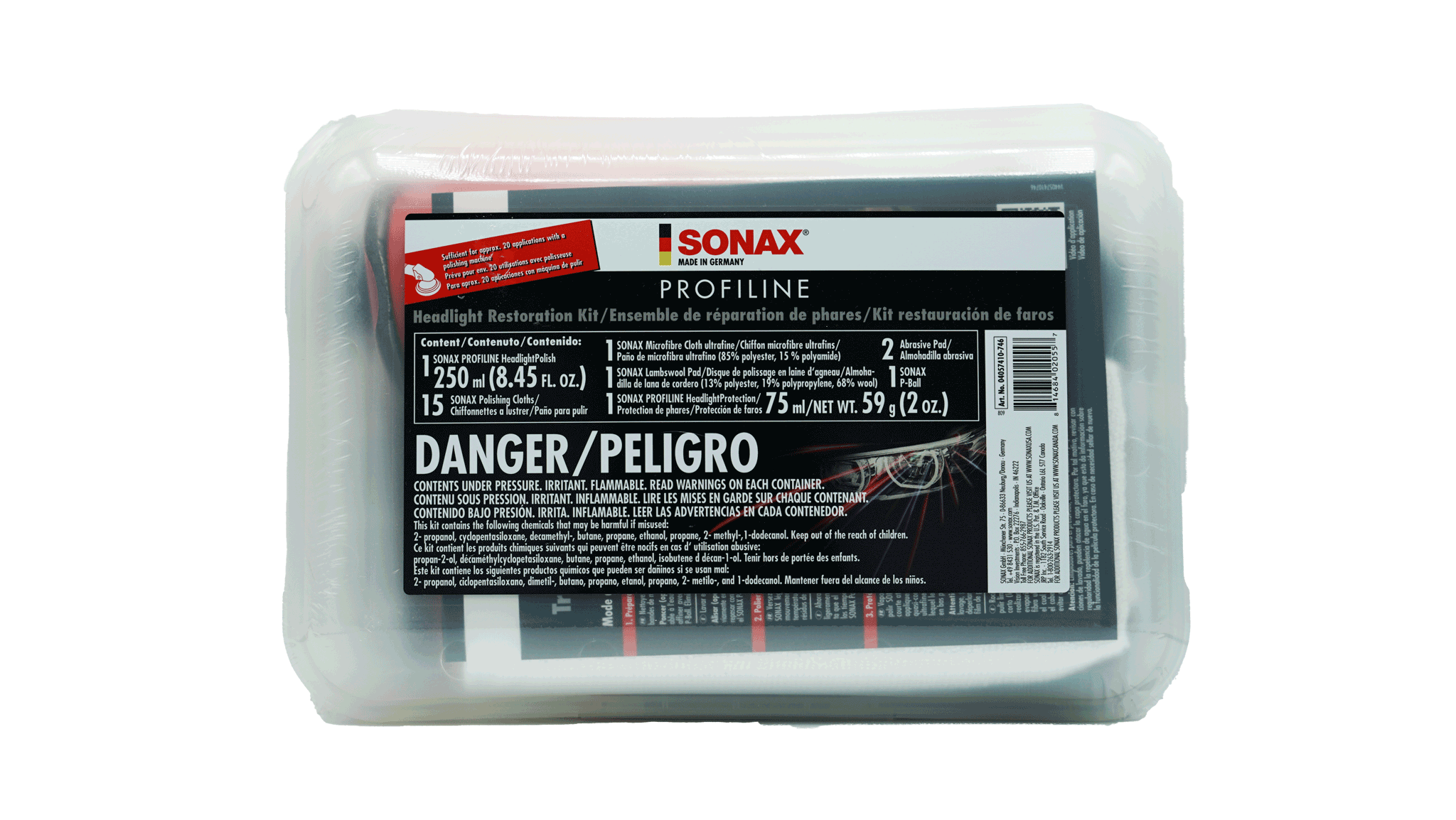SONAX Profiline Headlight Restoration Kit
